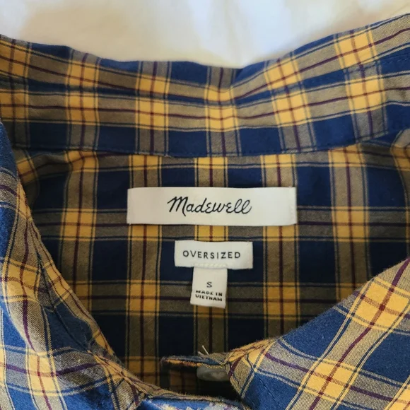 Madewell "The Signature Poplin Crop" Shirt size S - Picture 5 of 7